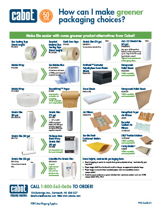 Cabot Shipping - Greener Choices Flyer