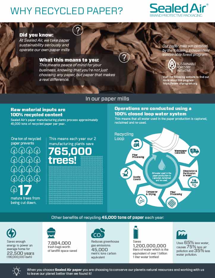 Cabot Shipping - Sealed Air - Why Recycled Paper Flyer