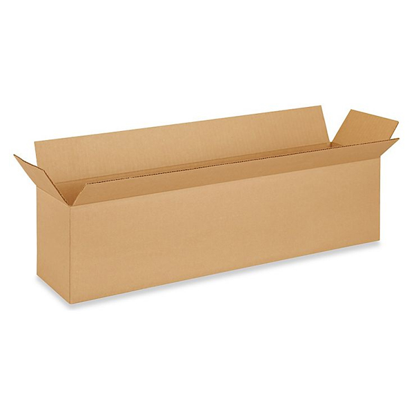 CBX2466 - BOX CORR. 24" X  6" X 6" : 24"L x 6"W x 6"H, 32 ECT, single walled