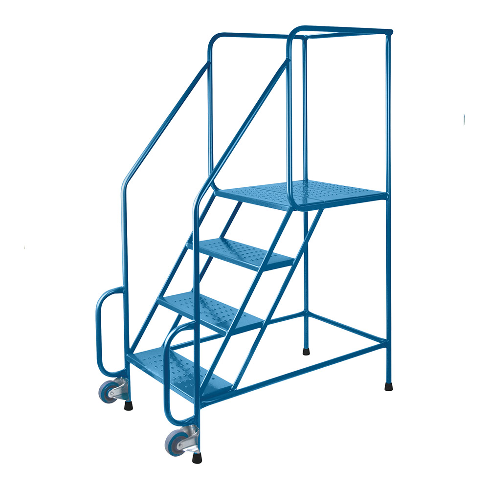 CSMD604 - LADDER  4 STEP ROLLING : 25"W x 50"D x 68"H, 300 lb capacity, 3 steps, steel