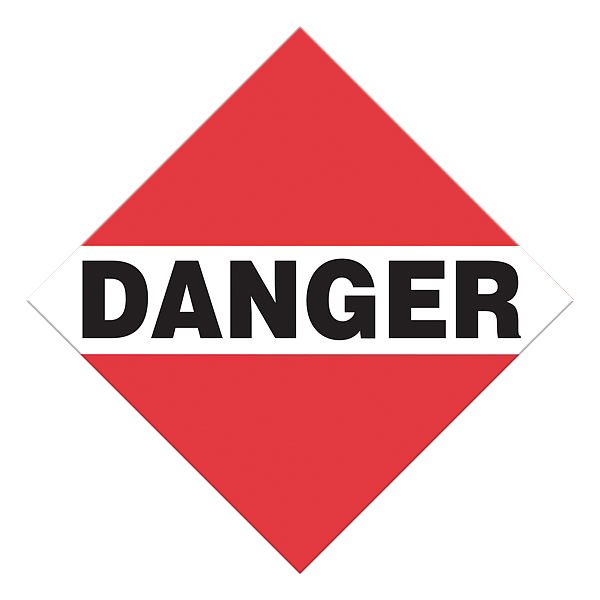 CSSJ391 - PLACARD DANGER : tagboard, class 9