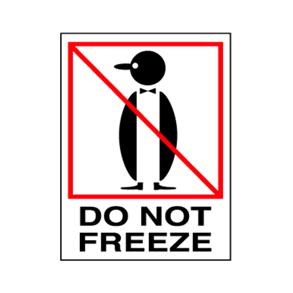 LBPL209 - LABEL DO NOT FREEZE IPL-209 : 3" x 4", rectangle