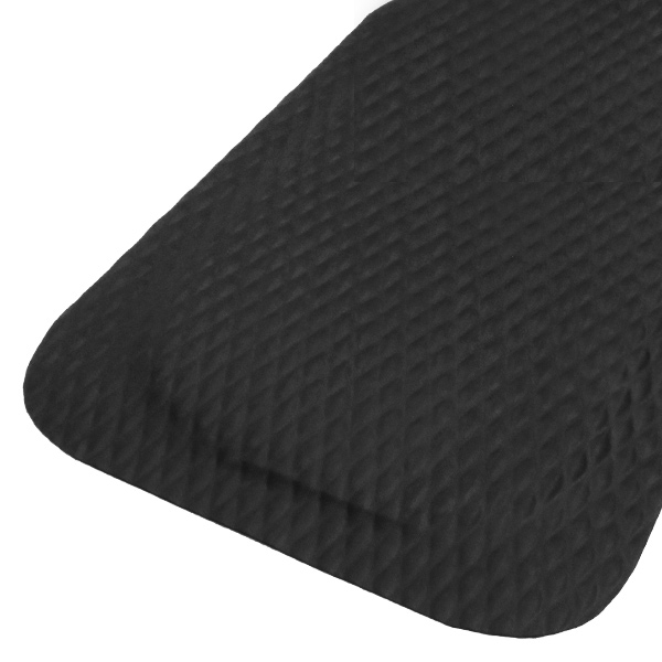 M+A Matting 421 Hog Heaven Indoor Wet/Dry Anti-Fatigue Mat, Black